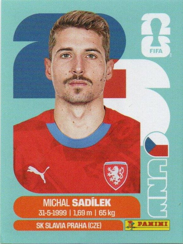 #CZE 9: Michal Sadílek (Czechia) - Panini FIFA World Cup 2026 Canada, USA, Mexico. Standaard Editie