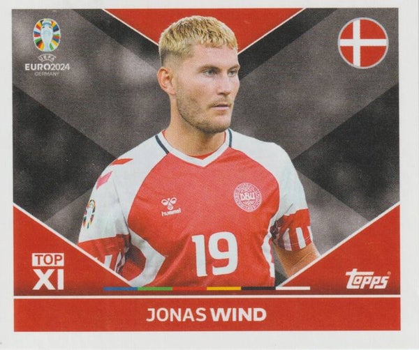 #DEN-TOP2: JONAS WIND (DENMARK) - TOPPS UEFA EURO 2024 GERMANY