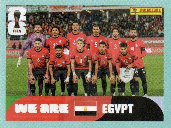 #EGY 13: Teamfoto (Egypt) - Panini FIFA World Cup 2026 Canada, USA, Mexico. Standaard Editie