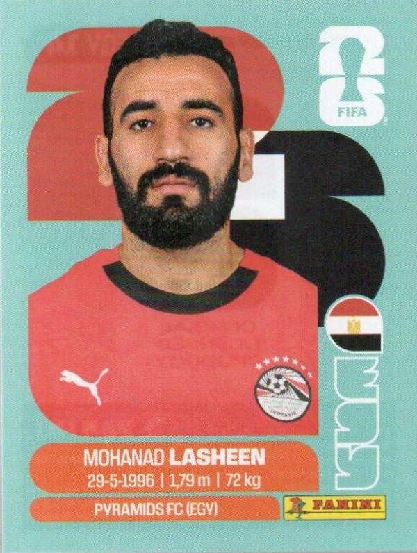 #EGY 14: Mohanad Lasheen (Egypt) - Panini FIFA World Cup 2026 Canada, USA, Mexico. Standaard Editie