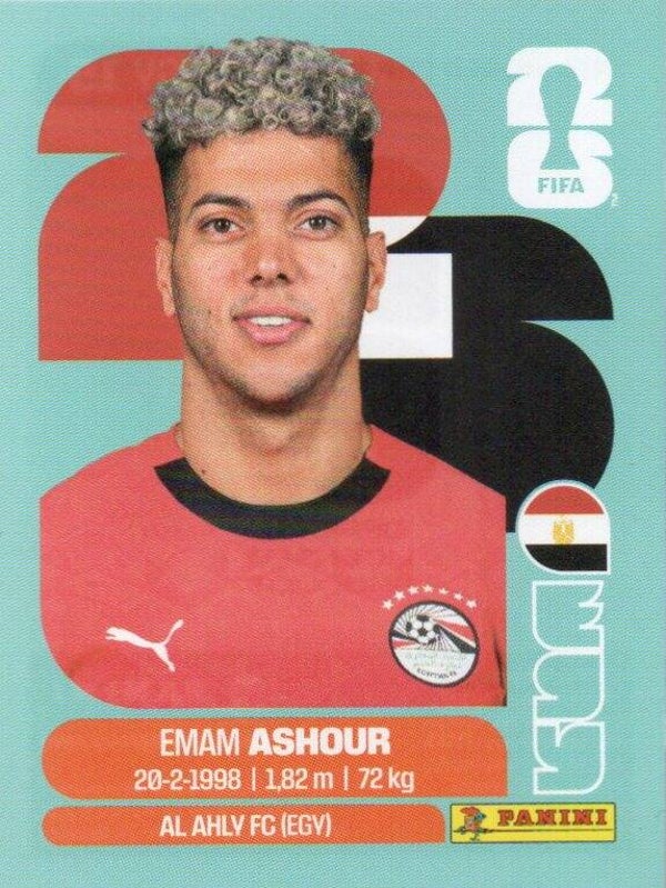 #EGY 15: Emam Ashour (Egypt) - Panini FIFA World Cup 2026 Canada, USA, Mexico. Standaard Editie