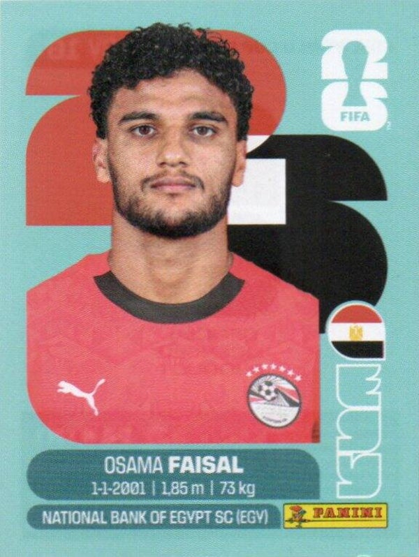 #EGY 16: Osama Faisal (Egypt) - Panini FIFA World Cup 2026 Canada, USA, Mexico. Standaard Editie