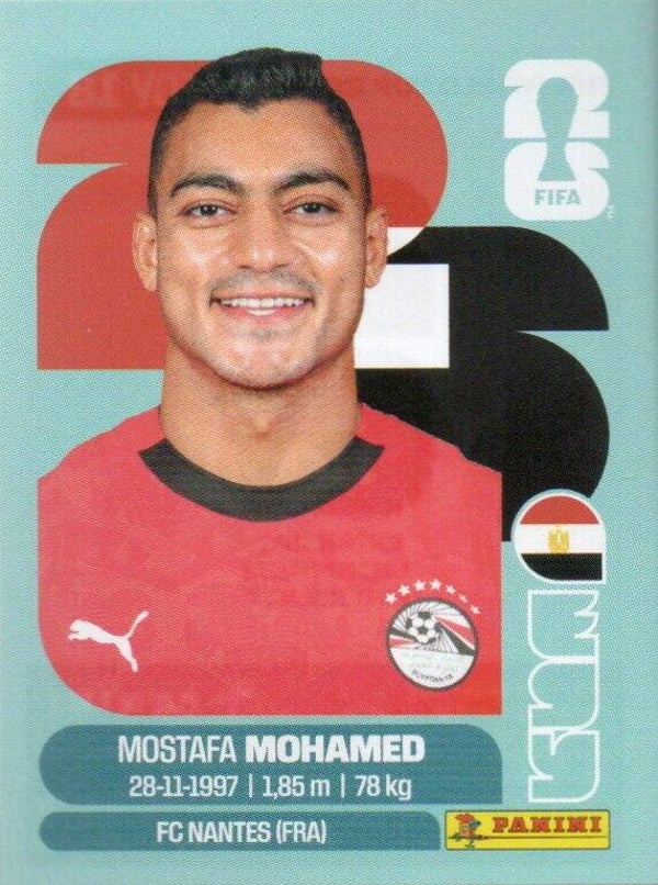 #EGY 18: Mostafa Mohamed (Egypt) - Panini FIFA World Cup 2026 Canada, USA, Mexico. Standaard Editie