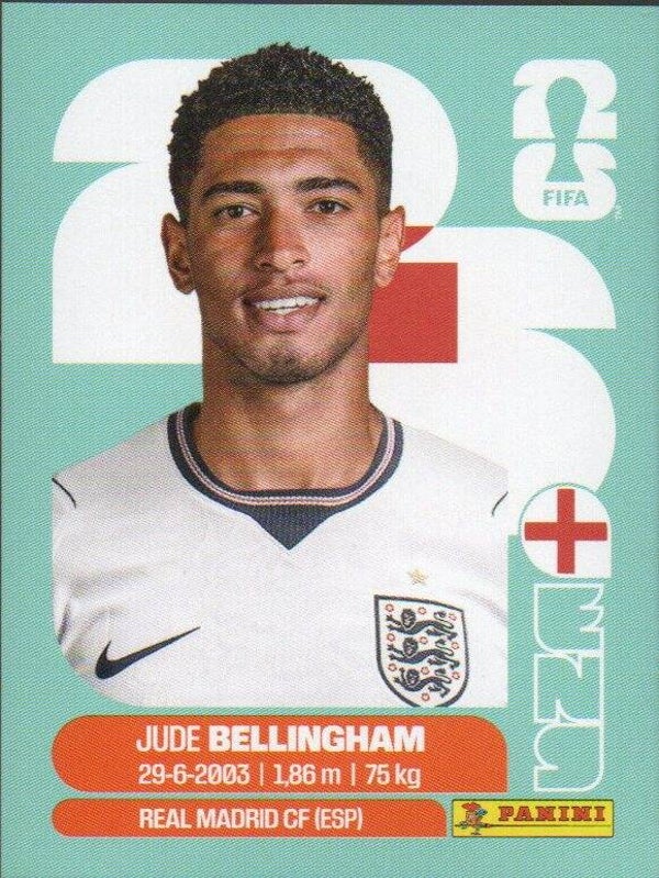 #ENG 11: Jude Bellingham (England) - Panini FIFA World Cup 2026 Canada, USA, Mexico. Standaard Editie