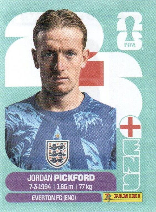 #ENG 2: Jordan Pickford (England) - Panini FIFA World Cup 2026 Canada, USA, Mexico. Standaard Editie