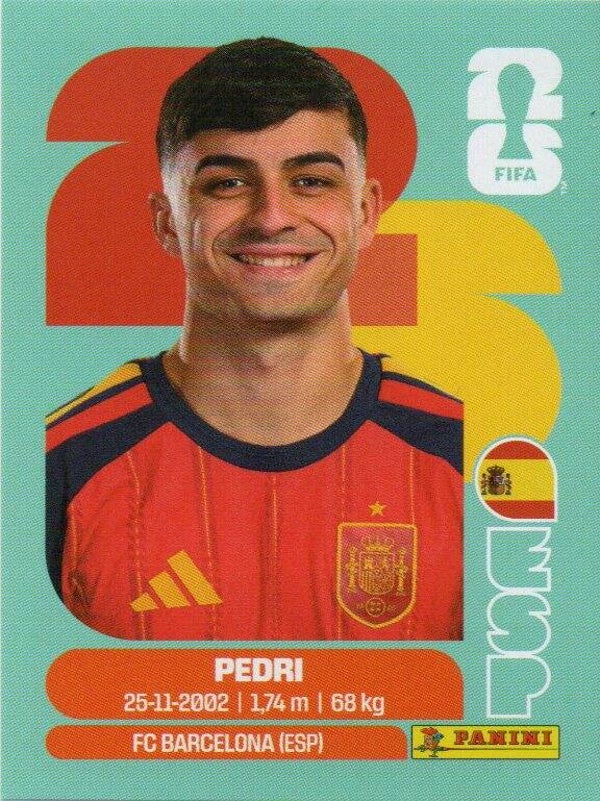 #ESP 11: Pedri (Spain) - Panini FIFA World Cup 2026 Canada, USA, Mexico. Standaard Editie