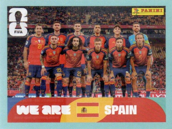 #ESP 13: Teamfoto (Spain) - Panini FIFA World Cup 2026 Canada, USA, Mexico. Standaard Editie