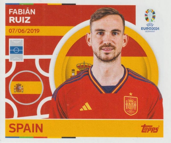 #ESP-14: FABIÁN RUIZ (SPAIN) - TOPPS UEFA EURO 2024 GERMANY