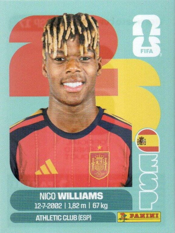 #ESP 17: Nico Williams (Spain) - Panini FIFA World Cup 2026 Canada, USA, Mexico. Standaard Editie