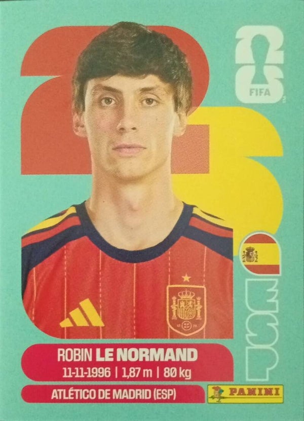 #ESP 3: Robin Le Normand (Spain) - Panini FIFA World Cup 2026 Canada, USA, Mexico. Standaard Editie