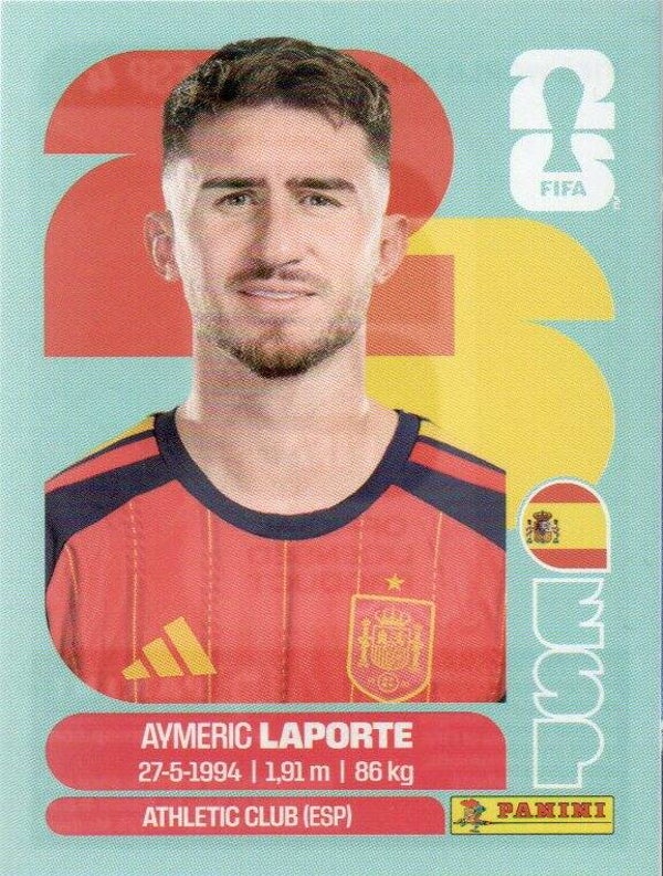 #ESP 4: Aymeric Laporte (Spain) - Panini FIFA World Cup 2026 Canada, USA, Mexico. Standaard Editie