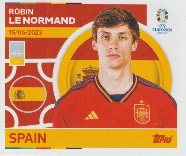 #ESP-8: ROBIN LE NORMAND (SPAIN) - TOPPS UEFA EURO 2024 GERMANY