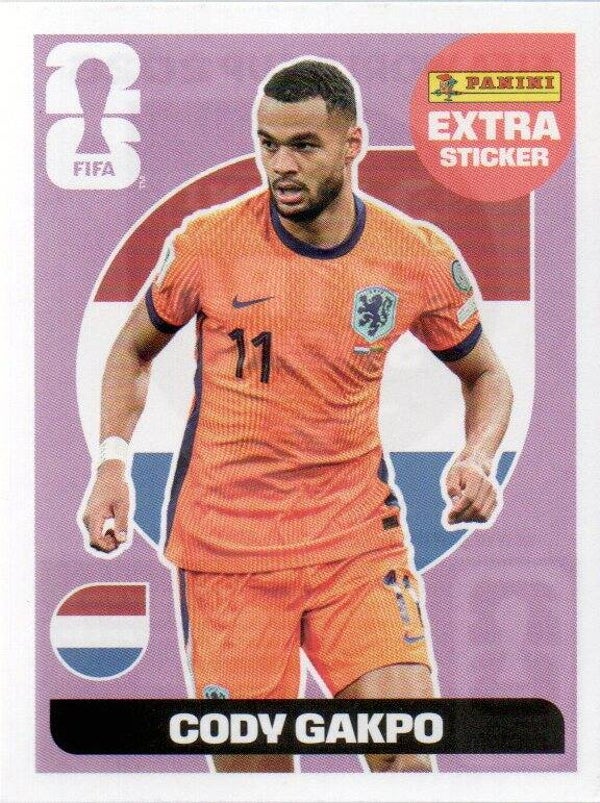 #CG: Cody Gakpo (The Netherlands) Extra Sticker - Panini FIFA World Cup 2026 Canada, USA, Mexico. Standaard Editie
