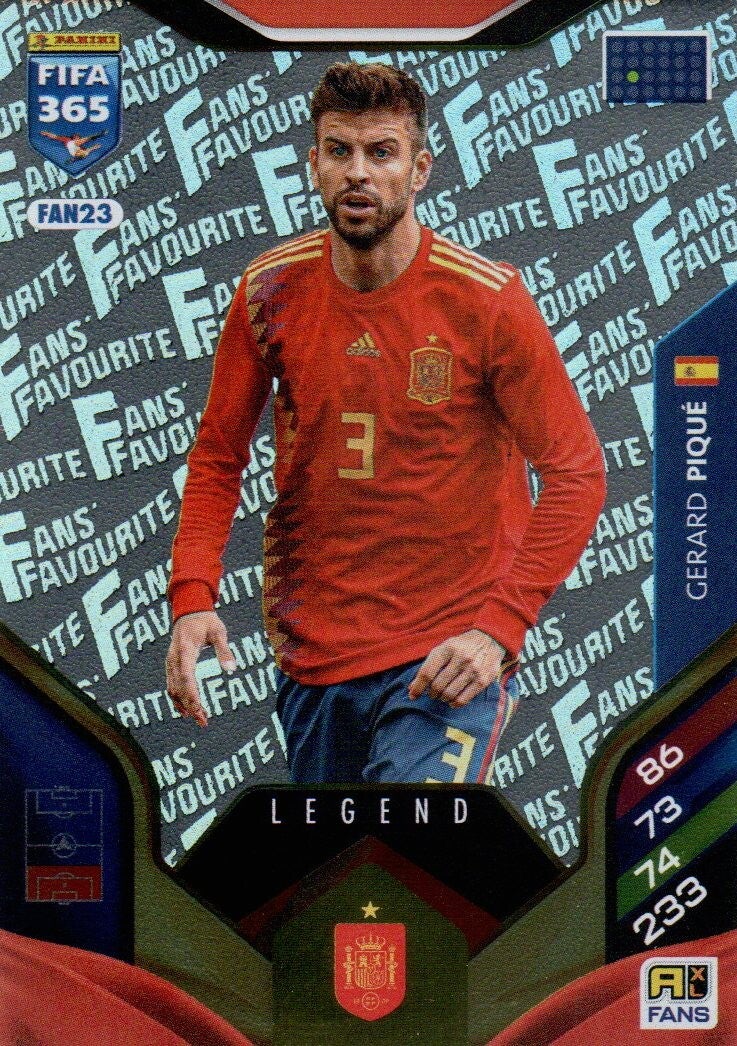 #FAN23: Gerard Piqué (Spanje) LEGEND - Panini FIFA 365 Adrenalyn XL - World Top Clubs 2026