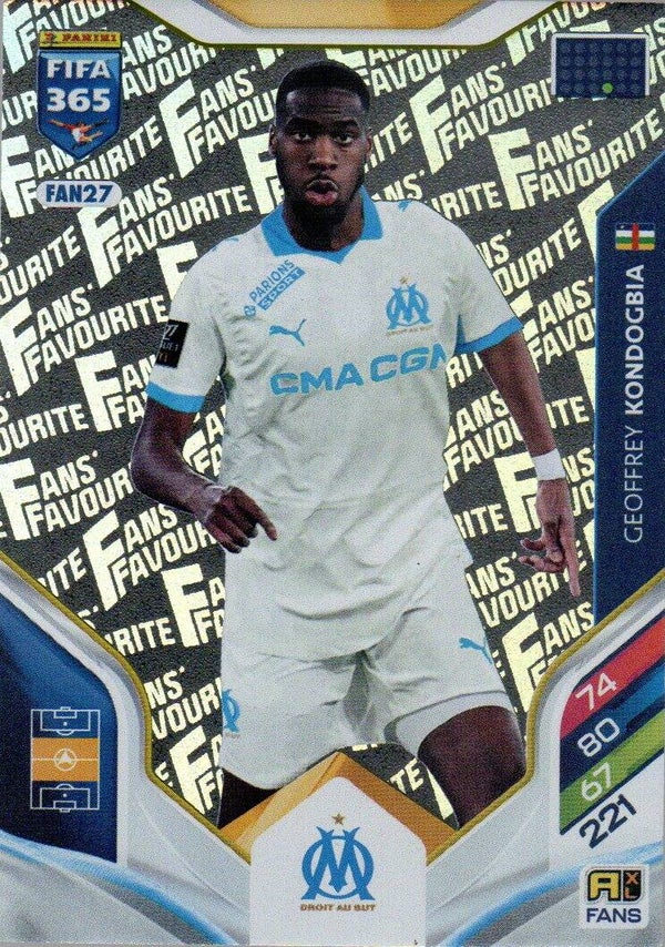 #FAN27: Geoffrey Kondogbia (Olympique Marseille) - Panini FIFA 365 Adrenalyn XL - World Top Clubs 2026
