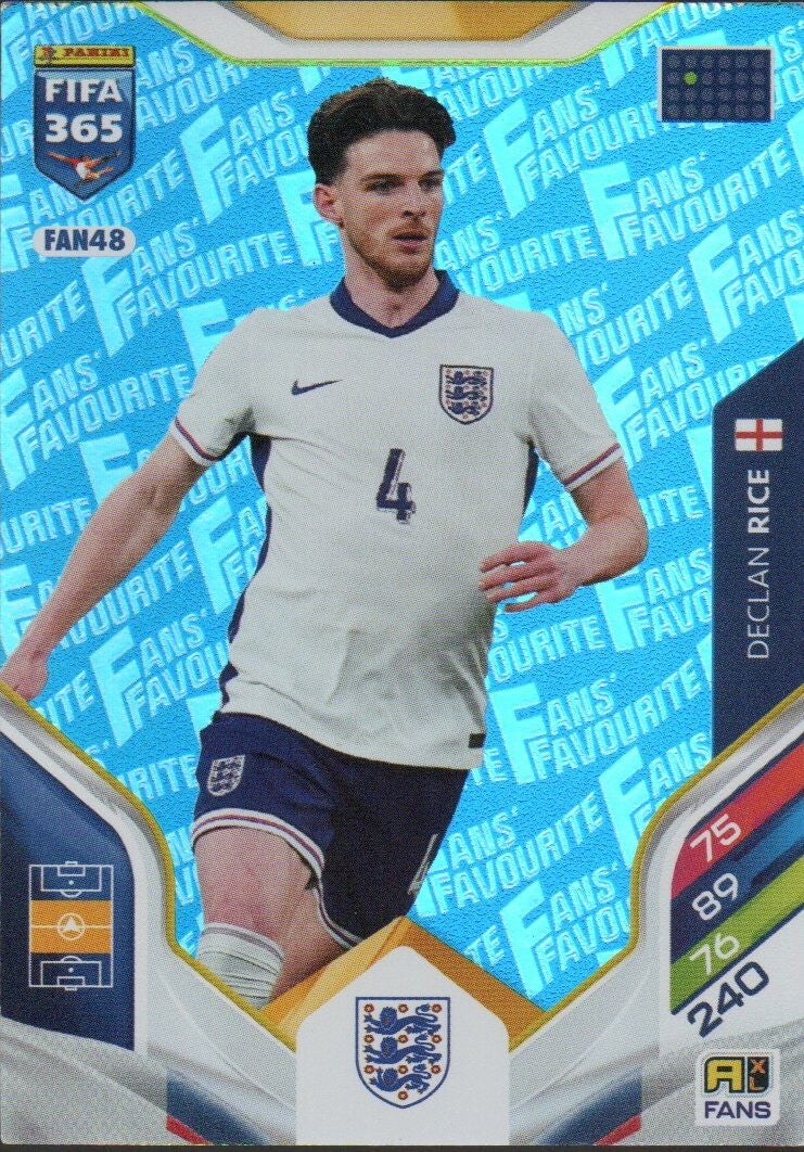 #FAN48: Declan Rice (Engeland) Light blue Parallel - Panini FIFA 365 Adrenalyn XL - World Top Clubs 2026