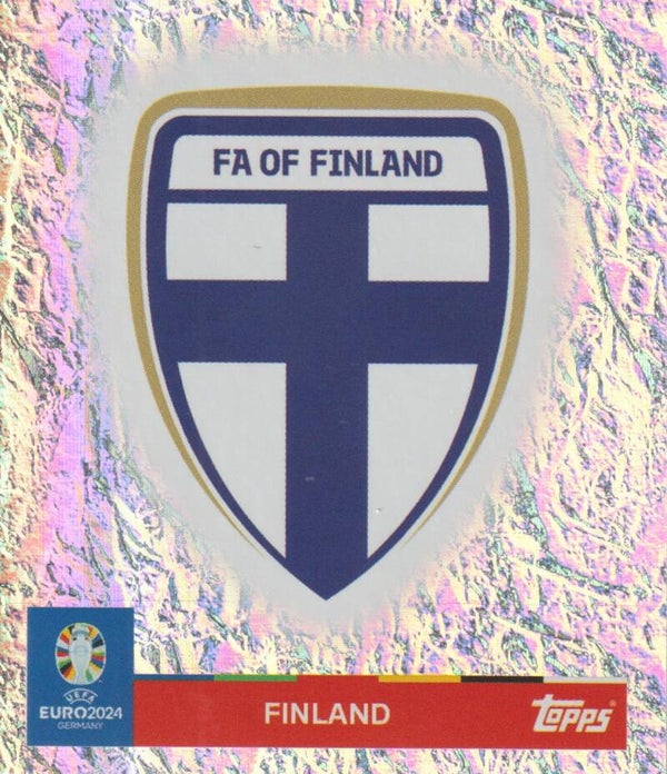 #FIN-1: EMBLEM FINLAND FOIL - TOPPS UEFA EURO 2024 GERMANY