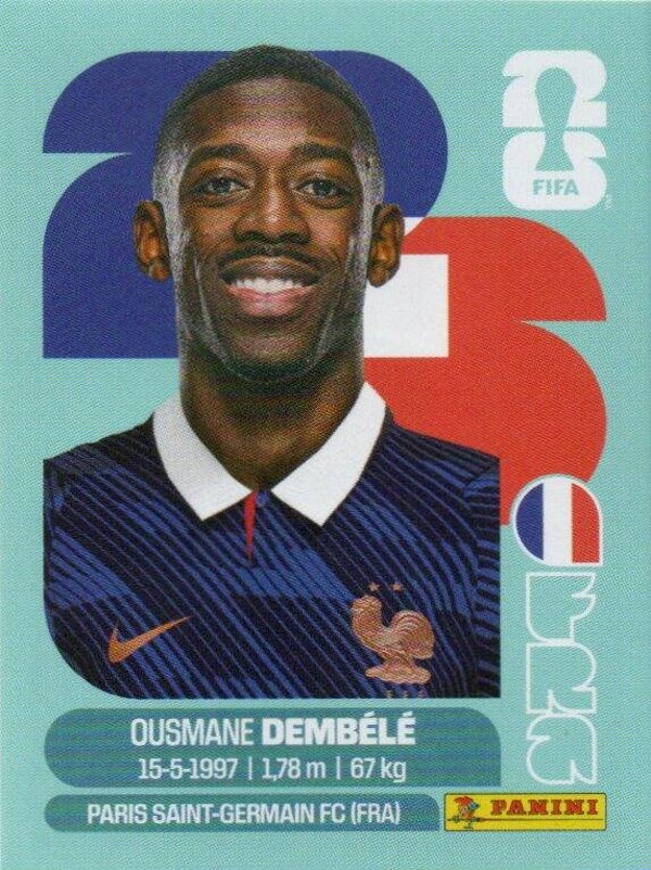#FRA 15: Ousmane Dembélé (France) -  Panini FIFA World Cup 2026 Canada, USA, Mexico. Standaard Editie