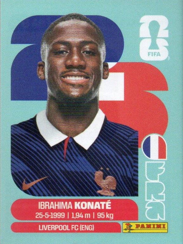#FRA 6: Ibrahima Konaté (France) - Panini FIFA World Cup 2026 Canada, USA, Mexico. Standaard Editie