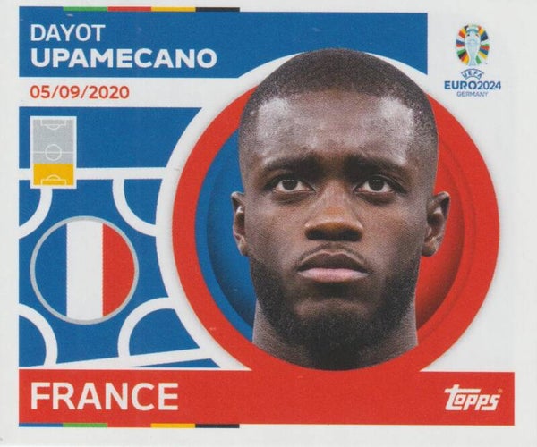 #FRA-7: DAYOT UPAMECANO (FRANCE) - TOPPS UEFA EURO 2024 GERMANY