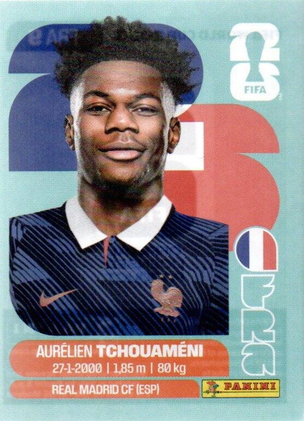 #FRA 9: Aurélien Tchouaméni (France) - Panini FIFA World Cup 2026 Canada, USA, Mexico. Standaard Editie
