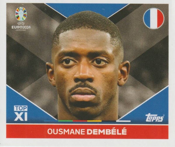 #FRA-TOP2: OUSMANE DEMBÉLÉ (FRANCE) - TOPPS UEFA EURO 2024 GERMANY