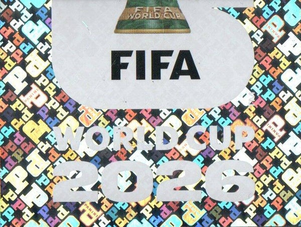 #FWC 2: Officieel Embleem. FIFA World Cup 2026 - Panini FIFA World Cup 2026 Canada, USA, Mexico. Gold Flood Crumple Editie