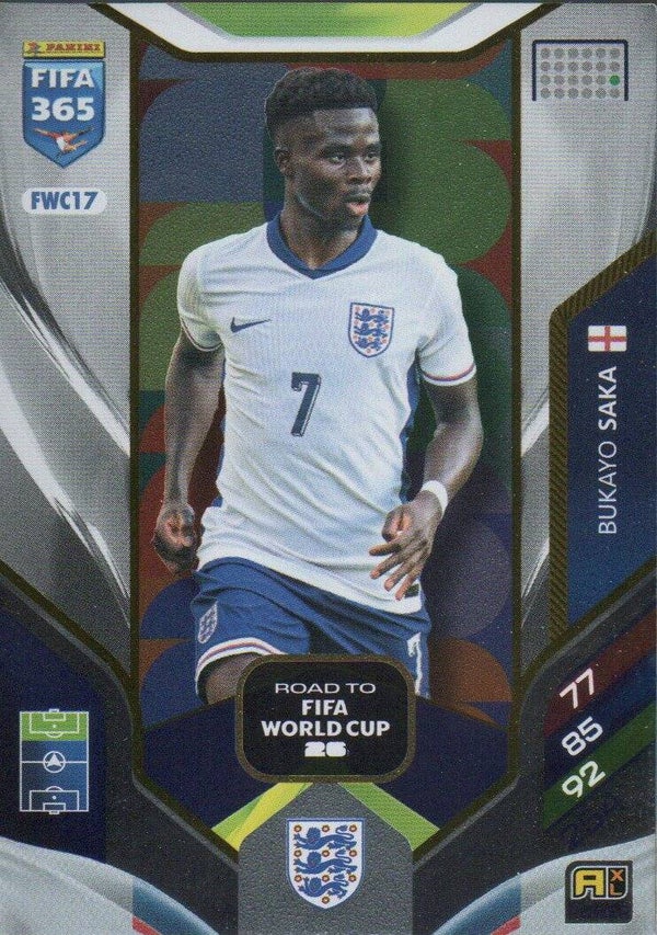 #FWC17: Bukayo Saka (England) - Panini FIFA 365 Adrenalyn XL - World Top Clubs 2026
