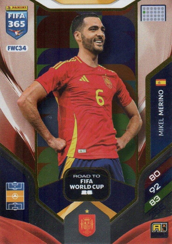 #FWC34: Mikel Merino (Spain) - Panini FIFA 365 Adrenalyn XL - World Top Clubs 2026