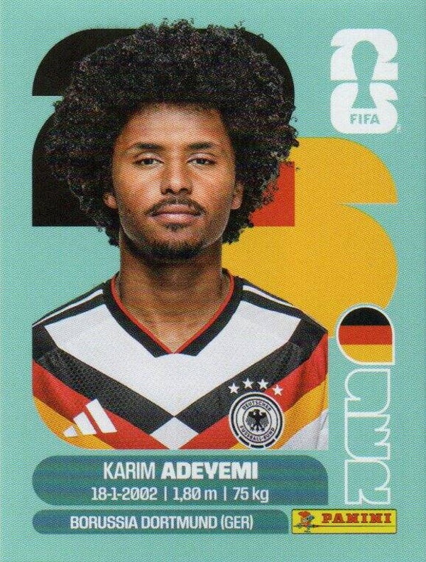 #GER 19: Karim Adeyemi (Germany) - Panini FIFA World Cup 2026 Canada, USA, Mexico. Standaard Editie
