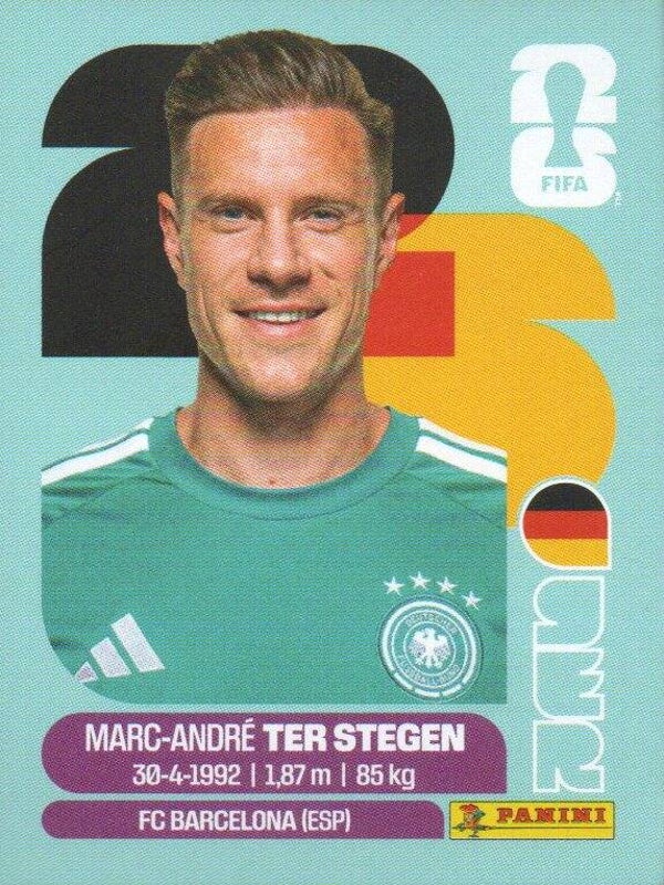 #GER 2: Marc-André ter Stegen (Germany) - Panini FIFA World Cup 2026 Canada, USA, Mexico. Standaard Editie