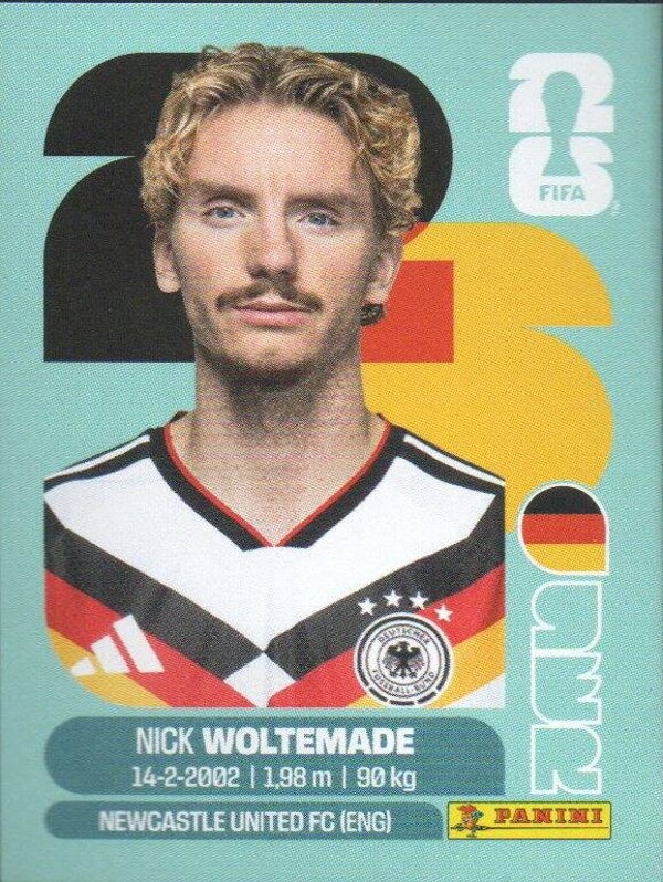 #GER 20: Nick Woltemade (Germany) - Panini FIFA World Cup 2026 Canada, USA, Mexico. Standaard Editie