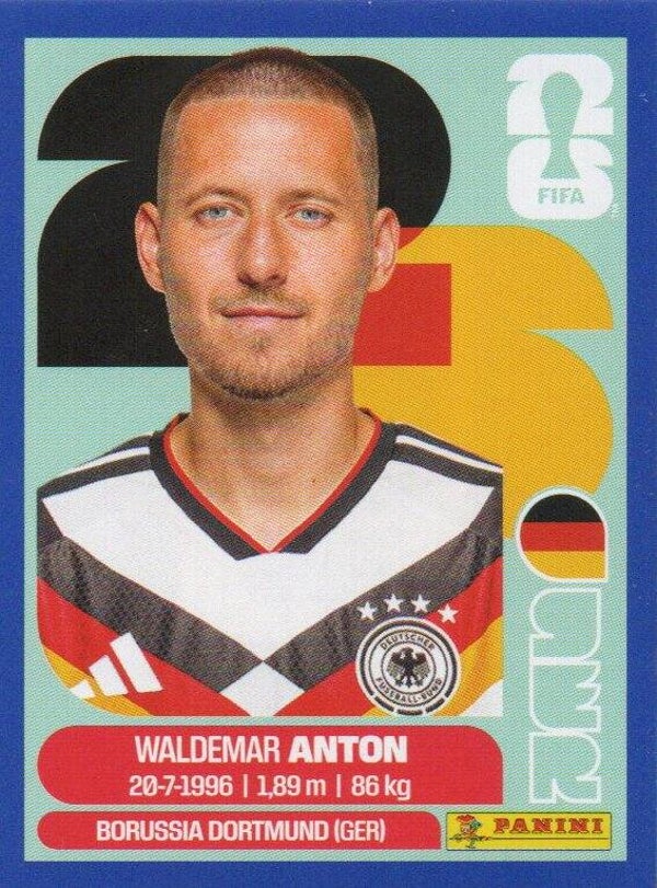 #GER 7: Waldemar Anton (Germany) - Panini FIFA World Cup 2026 Canada, USA, Mexico. Blue Border Parallel