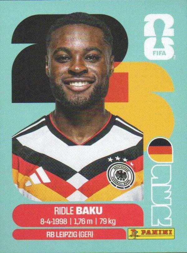#GER 8: Ridle Baku (Germany) - Panini FIFA World Cup 2026 Canada, USA, Mexico. Standaard Editie
