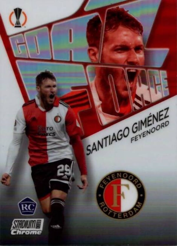 #GF-SG: Santiago Giménez (Feyenoord) - Topps Stadium Club Chrome 2023
