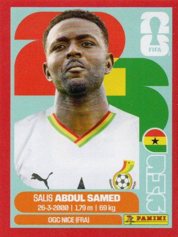 #GHA 11: Salis Abdul Samed (Ghana) - Panini FIFA World Cup 2026 Canada, USA, Mexico. Red Border Parallel