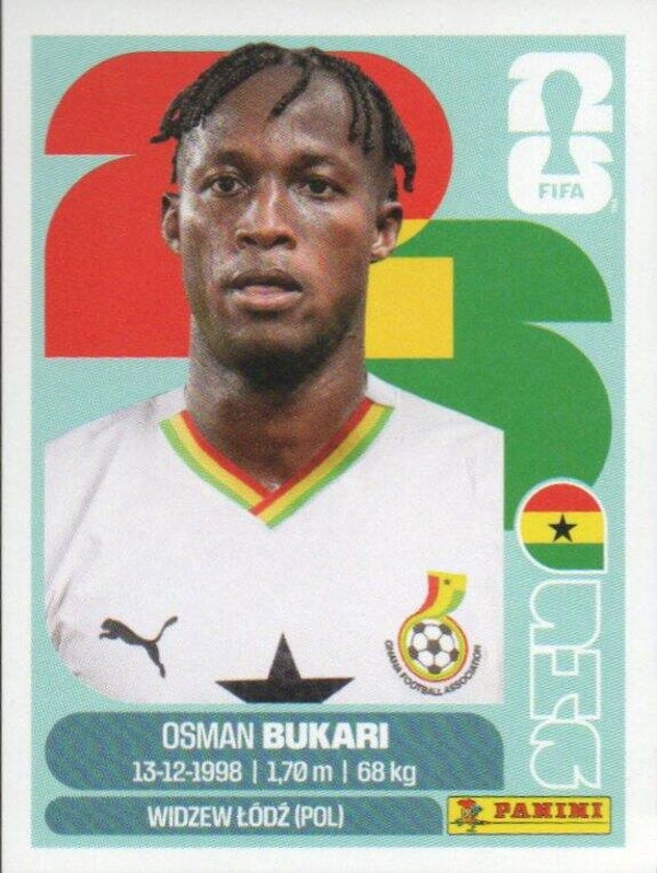 #GHA 19: Osman Bukari (Ghana) - Panini FIFA World Cup 2026 Canada, USA, Mexico. USA & Canada Editie