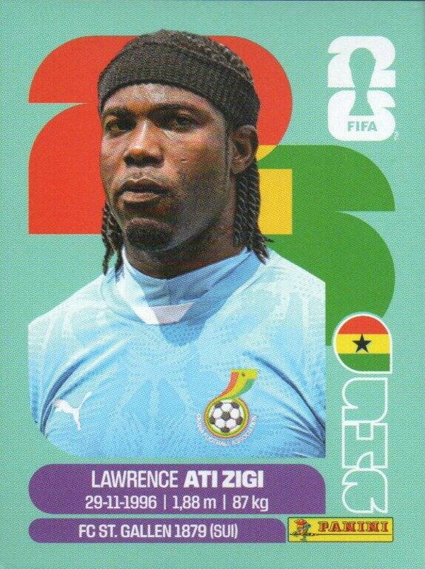 #GHA 2: Lawrence Ati Zigi (Ghana) - Panini FIFA World Cup 2026 Canada, USA, Mexico. Standaard Editie