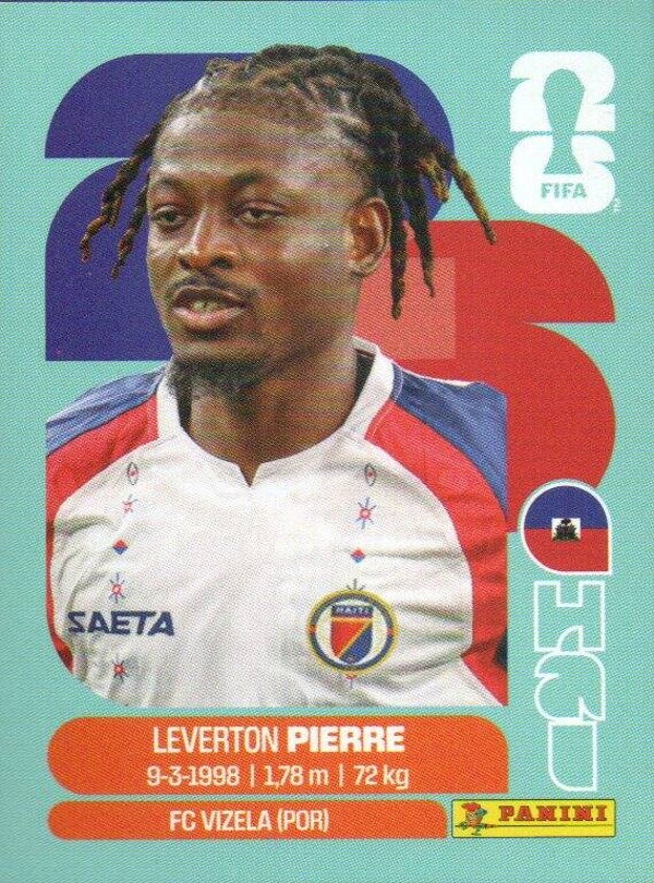 #HAI 10: Leverton Pierre (Haiti) - Panini FIFA World Cup 2026 Canada, USA, Mexico. Standaard Editie