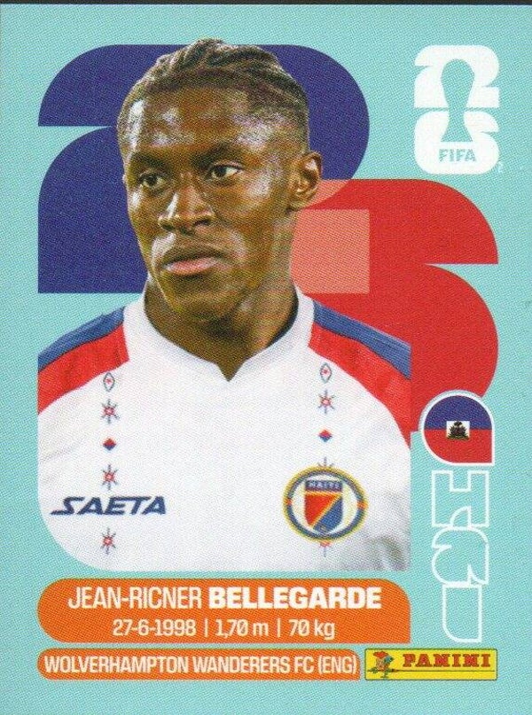 #HAI 12: Jean-Ricner Bellegarde (Haiti) - Panini FIFA World Cup 2026 Canada, USA, Mexico. Standaard Editie