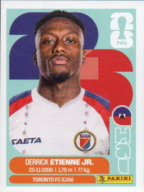 #HAI 15: Derrick Etienne Jr. (Haiti) - Panini FIFA World Cup 2026 Canada, USA, Mexico. USA & Canada Editie