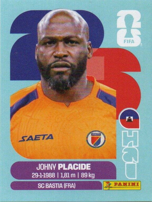 #HAI 2: Johny Placide (Haiti) - Panini FIFA World Cup 2026 Canada, USA, Mexico. Standaard Editie