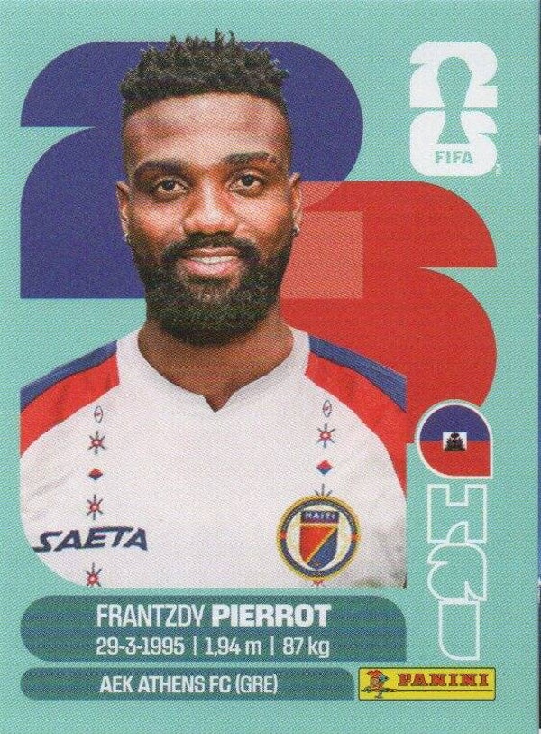 #HAI 20: Frantzdy Pierrot (Haiti) - Panini FIFA World Cup 2026 Canada, USA, Mexico. Standaard Editie