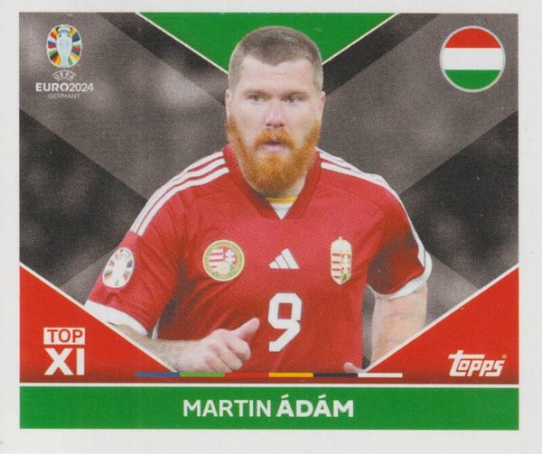 #HUN-TOP1: MARTIN ÁDÁM (HUNGARY) - TOPPS UEFA EURO 2024 GERMANY