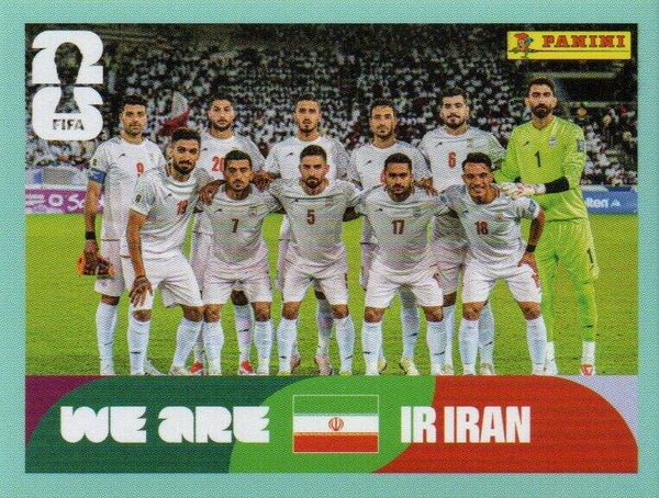 #IRN 13: Teamfoto (Iran) - Panini FIFA World Cup 2026 Canada, USA, Mexico. Standaard Editie