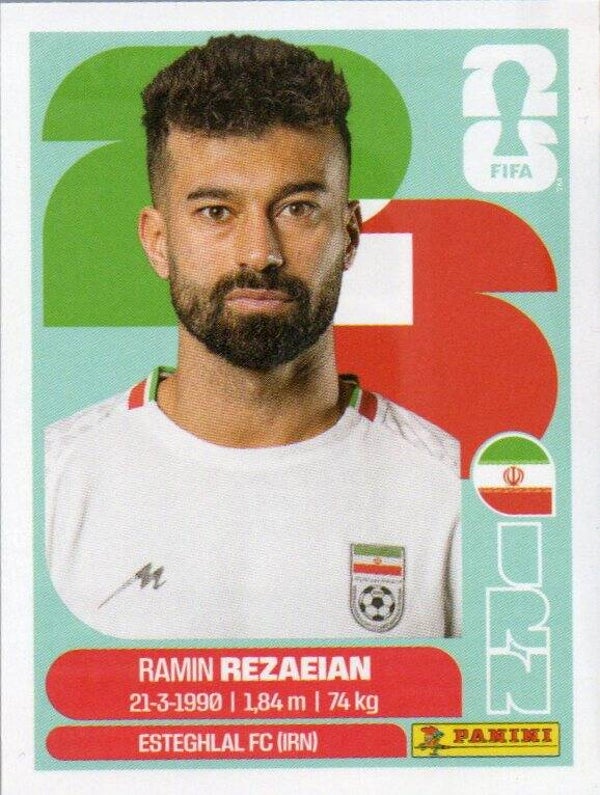 #IRN 7: Ramin Rezaeian (Iran) - Panini FIFA World Cup 2026 Canada, USA, Mexico. USA & Canada Editie