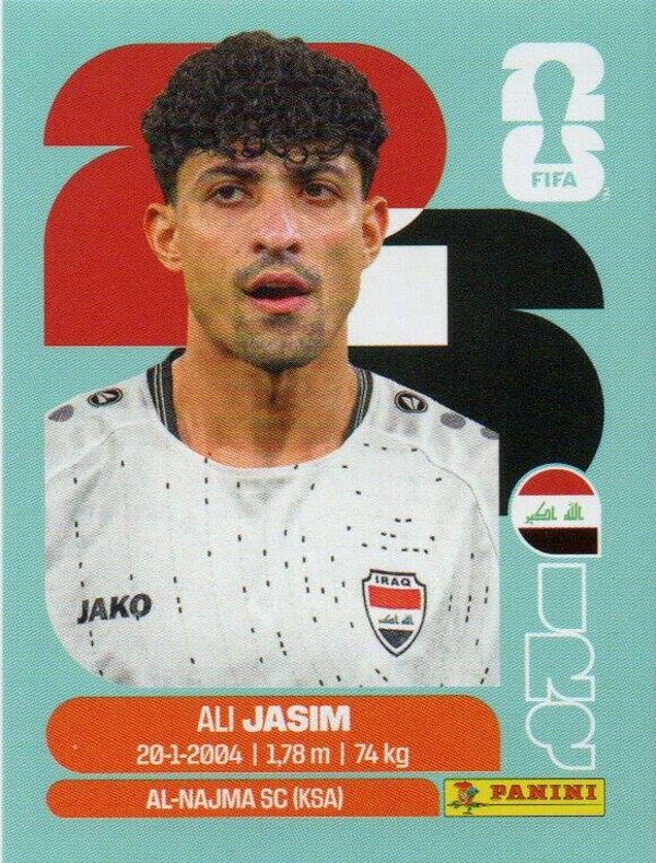 #IRQ 12: Ali Jasim (Iraq) - Panini FIFA World Cup 2026 Canada, USA, Mexico. Standaard Editie