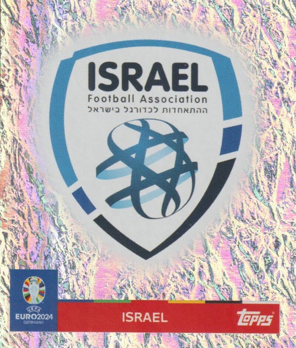 #ISR-1: EMBLEM ISRAEL FOIL - TOPPS UEFA EURO 2024 GERMANY