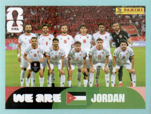 #JOR 13: Teamfoto (Jordan) - Panini FIFA World Cup 2026 Canada, USA, Mexico. Standaard Editie