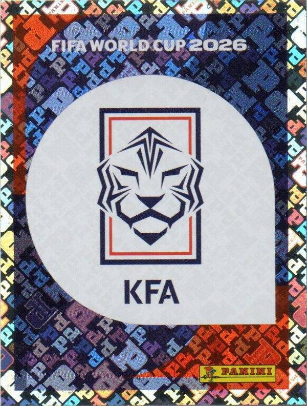 #KOR 1: Team Badge South Korea - Panini FIFA World Cup 2026 Canada, USA, Mexico. Standaard Editie